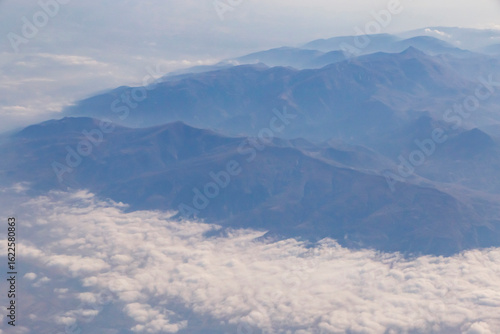 aerial view on Taurus mountains in Antalya
