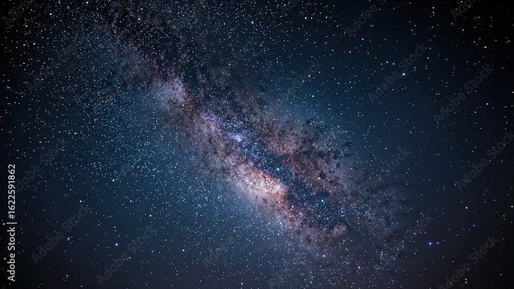 Obraz premium Celestial display of the Milky Way at night