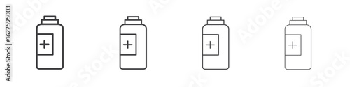 Medical pump icon vector collection, illustration logo template in trendy thin line editable strokes style.