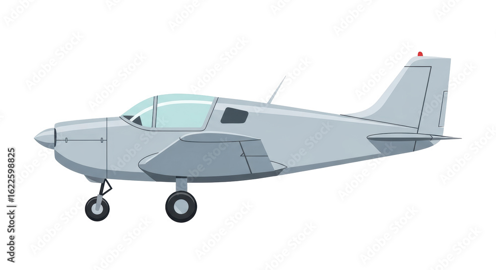 Fototapeta premium Isolated Private airplane
