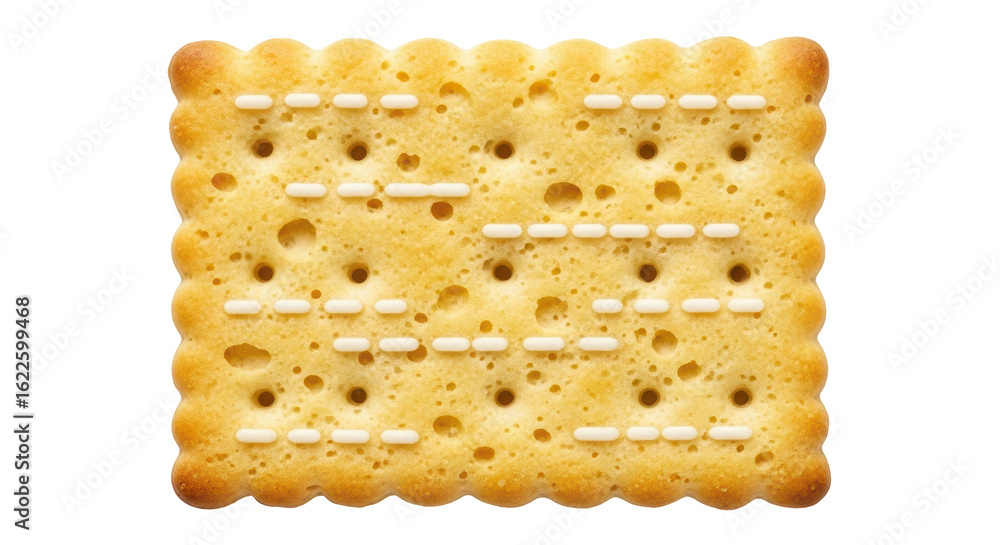 Fototapeta premium Isolated Cracker with Morse Code