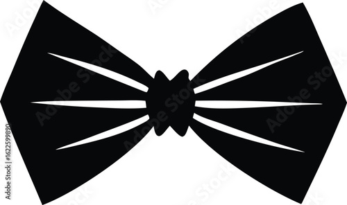 bow, tie Silhouette Vector Design