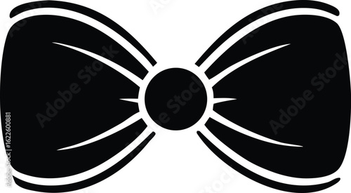 bow, tie Silhouette Vector Design