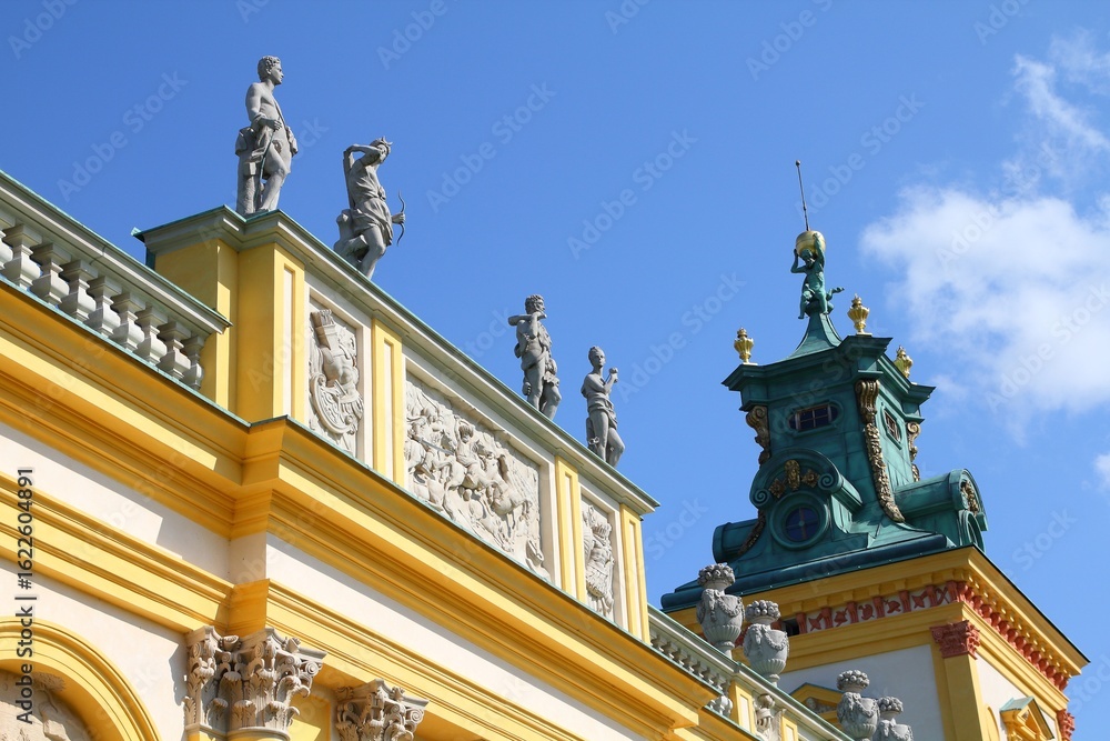 Fototapeta premium Wilanow Palace in Warsaw, Poland