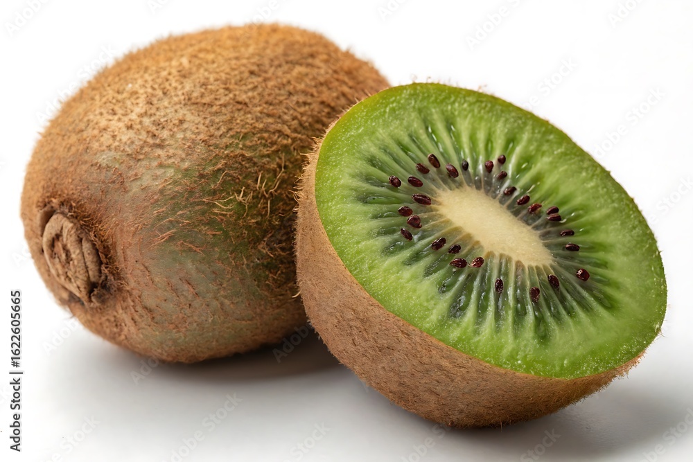 Obraz premium kiwi on white background