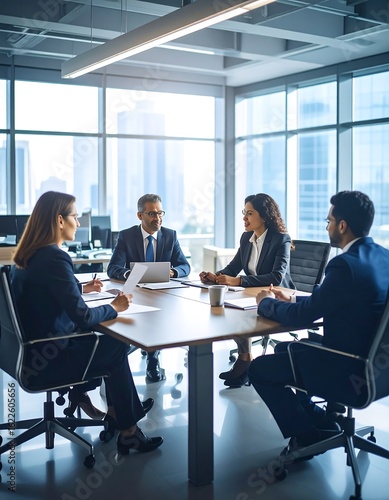 Business meeting in modern office (9)