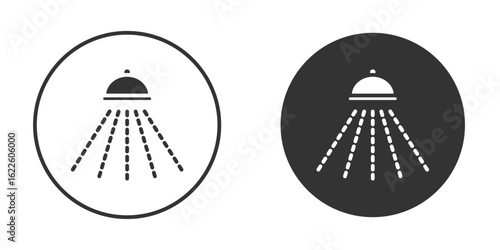 Shower down icon in glyph style for web Design. UI UX icons