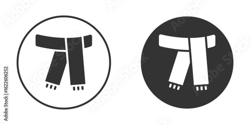 Scarf icon in glyph style for web Design. UI UX icons