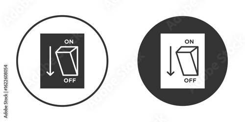 Light switch off icon in glyph style for web Design. UI UX icons