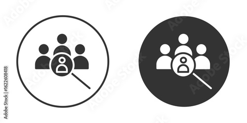 Hiring icon in glyph style for web Design. UI UX icons