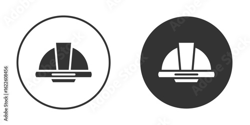 Hard hat icon in glyph style for web Design. UI UX icons