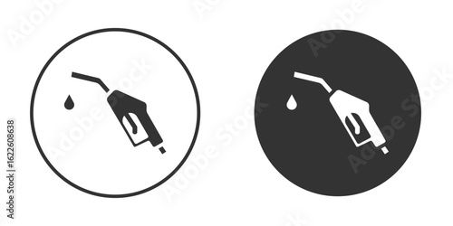 Fuel icon in glyph style for web Design. UI UX icons