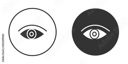 Eyes icon in glyph style for web Design. UI UX icons