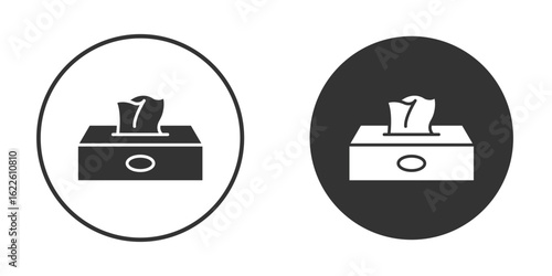 Box tissue icon in glyph style for web Design. UI UX icons