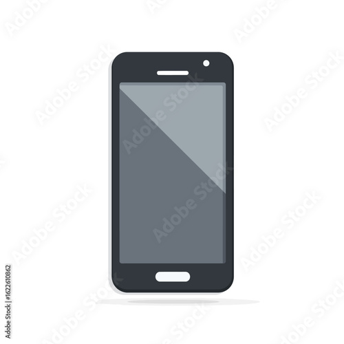 Flat design of smartphone icon isolated on white background. Vector illustration