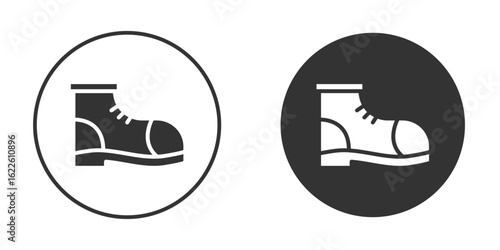 Boot icon in glyph style for web Design. UI UX icons