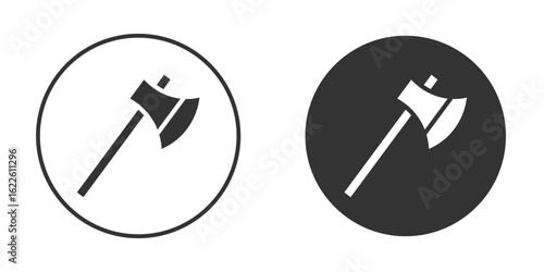 Axe icon in glyph style for web Design. UI UX icons