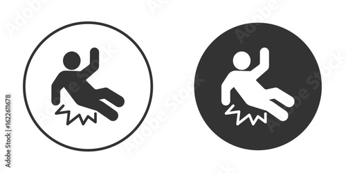 Accident icon in glyph style for web Design. UI UX icons