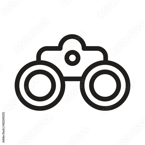 Binoculars Vector outline icon. Eps 10 file