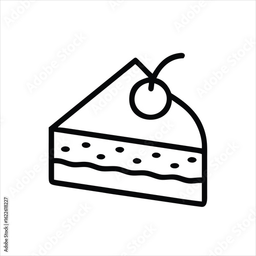  cake pastry bakery bred icon vector