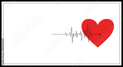 Ticking heart clock illustrates rhythm of life, a symbol of hope, vitality, and health. Ticking heart clock showcases heartbeat, symbolizing pulse of life. Celebrate World Heart Day,