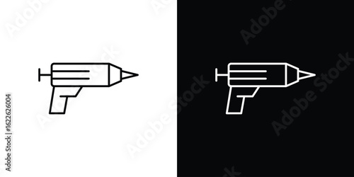 Sealants gun icon vector logo outline. thin line symbols