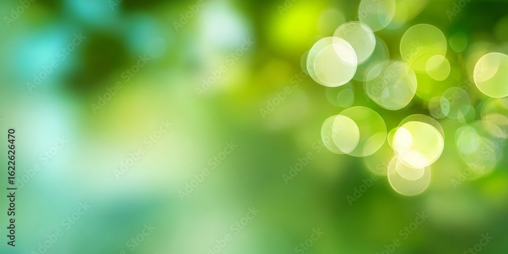 Fototapeta premium Luminous Green Serenity A Captivating Abstract Image of Nature s Embrace and Ethereal Glow