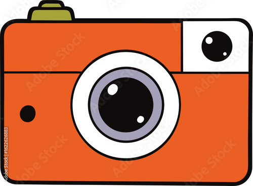 halloween camera on transparent background