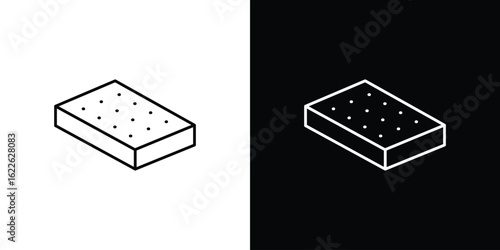 Mattress icon vector logo outline. thin line symbols
