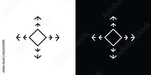 Flexibility icon vector logo outline. thin line symbols