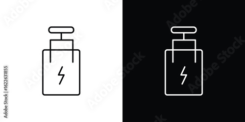 Circuit Breaker icon vector logo outline. thin line symbols