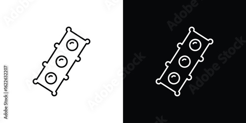 Car gasket icon vector logo outline. thin line symbols