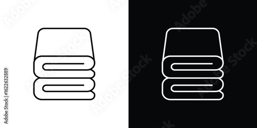 blanket icon vector logo outline. thin line symbols