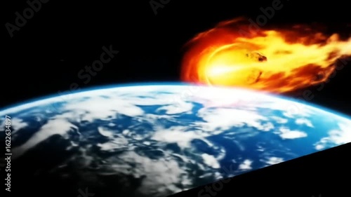 Asteroids are hurtling past Earth in space.