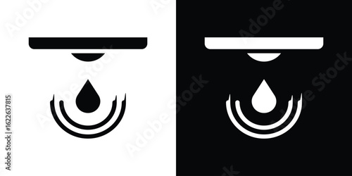 Water sensor icon set Vector Design for mobile concept and web design.