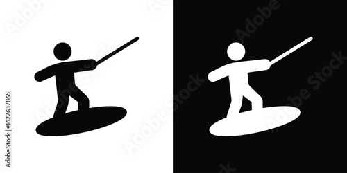 Wakeboarding icon set Vector Design for mobile concept and web design.