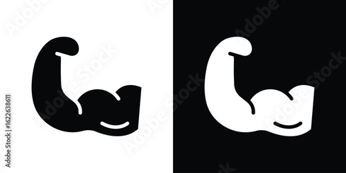 Strong arm icon set Vector Design for mobile concept and web design.