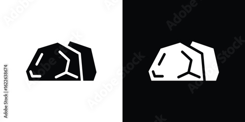 Stone icon set Vector Design for mobile concept and web design.