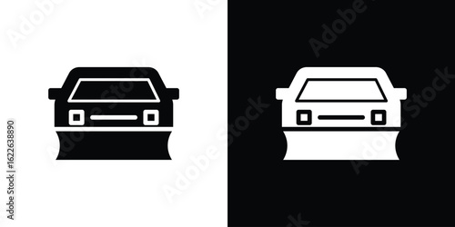 Snowplow icon set Vector Design for mobile concept and web design.