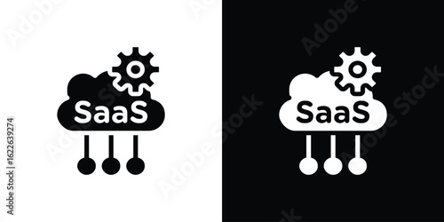 SaaS icon set Vector Design for mobile concept and web design.