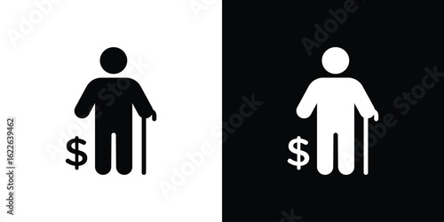 Retirement icon set Vector Design for mobile concept and web design.