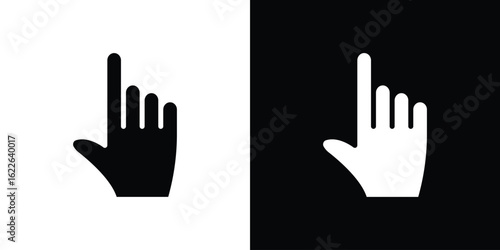 Pointing hand icon set Vector Design for mobile concept and web design.