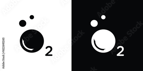 Oxygen O2 icon set Vector Design for mobile concept and web design.