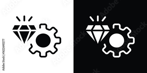 Operational excellence icon set Vector Design for mobile concept and web design.