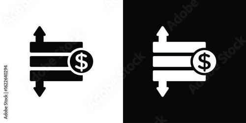 Operating profit loss icon set Vector Design for mobile concept and web design.