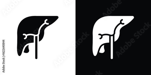 Liver icon set Vector Design for mobile concept and web design.