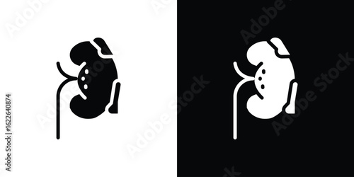 Kidney disease icon set Vector Design for mobile concept and web design.