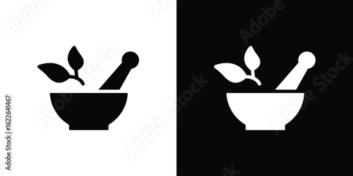 Herbal medicine icon set Vector Design for mobile concept and web design.