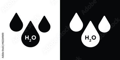 H2o icon set Vector Design for mobile concept and web design.