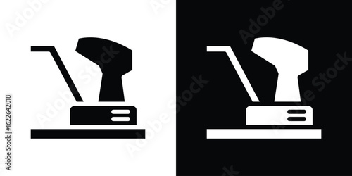 Floor sanding machine icon set Vector Design for mobile concept and web design.